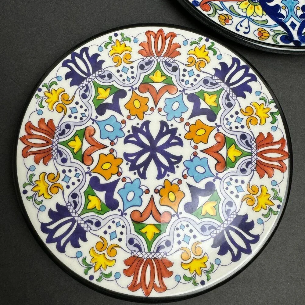 Ceraplat Antique Spanish Ceramic Ornamental Plate Set of 3
